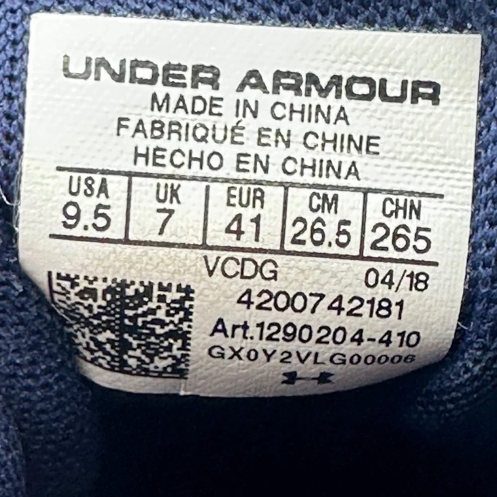 Under Armour 1290204-410 Womens Size 9.5 Sneakers Block City Volleyball Shoes‎